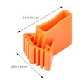 Miniatyrbillede 3 af 4: 4 stk. stigefødder, skridsikre stigefødder, udskiftningsstigefødder, stigefødder til teleskopstiger, stiger, store (orange) [db]