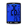 Miniatyrbillede 1 af 5: Trådløs cykelcomputer Multifunktionel LCD-skærm Cykelcomputer Mountainbike Speedometer Odometer IPX6 Vandafvisende Cykling [DB] White Shell Blue Backlight