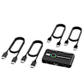 Miniatyrbild 4 av 5: 4K KVM-switch USB-kompatibla switchar för 2 datorer Dela tangentbord, mus, skrivare och bildskärm, Su [DB]