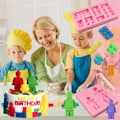 Miniatyrbillede 3 af 5: Byggeklodser Kage Dekoration Fondantforme (4stk)