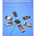 Miniatyrbild 4 av 5: Mobiltelefonsskärm Autoklickare Tyst Anslutningsenhet Fysisk Simulering Fingerklick Enhet Scr [DB]