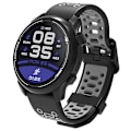 Miniatyrbild 2 av 5: Dubbelfärgad 20mm Silikonarmband för Coros Pace 2/Garmin vivoactive 5/GarminActive 5/Venu Sq 2 {Db} Black Grey