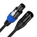 Miniatyrbillede 5 af 5: Speakon Han til XLR 3-Pin Han Højttalerforlængerkabel med Twist Lock [db]