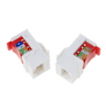 Miniatyrbilde 1 av 5: 2 stk Cat6 Rj45 verktøyfri Keystone Ethernet-modul hunnkontakt nettverkspunch [DB]