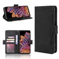Læder Wallet Stand Case Kompatibel til Samsung Galaxy Xcover Pro [DB] Black