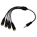 Miniatyrbilde 2 av 5: 3,5 mm splitter mikrofon- og lydkabel for øretelefoner og headset smarttelefon [Db]