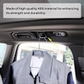 Pikkukuva 3 / 5: 2 kpl Auton Musta Abs Sisäkaton Koukut Vaatteiden Ripustuskoukut Trimmi Volvo V90 S90 Xc40 Xc60 Xc90 20 db
