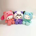 Miniatyrbild 5 av 5: Kawaii Sanrio plyschleksaker Stoppade dockor Kreativa söta Kuromi Melody Cinnamoroll Stoppade leksaker för barn Flickor Present Dekoration [DB] D