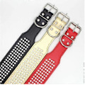 Miniatyrbild 4 av 5: Strass PU Läder Hundhalsband 5 Rader Diamant Bling för Stora Hundar 5cm bred [DB] Black m(61x5.0cm)