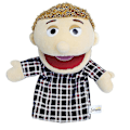 Miniatyrbild 2 av 2: Jeffy Hand Puppet Cartoon Plysch Leksak Fylld Docka Mjuk Figur Sovande Kudde Pedagogisk Leksak Playhouse Barn Barn Bebis Present DB 30cm C