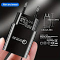 Miniatyrbild 3 av 7: 18W QC3.0 Snabbladdare USB EU Väggladdare Mobiltelefonladdare För Xiaomi POCO X3 NFC M3 10T Lite 10 9 Redmi 9 Note 9 8 Pro Typ C Laddare [DB] black