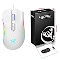 Miniatyrbild 3 av 5: Cord Gamings Mus, PC Mus Andning RGB LED Precisions Justera 3200DPI db White