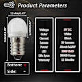 Miniatyrbillede 4 af 5: 4 stk. 3V 0,2W E10 LED Pærer 5050 1SMD Hvid 3000K LED Pære Udskiftning Opgradering til Forlygter Lommelygter Fakkel Lys db