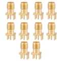 Miniatyrbilde 1 av 5: SMA hunnkontakt sokkelkontakt PCB-montering 50 Ohm RF-kontakter (10 stk) [db]