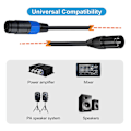 Miniatyrbillede 2 af 5: Speakon til XLR Han-kabel Speakon Stik Hun til XLR Han Forlængerkabel med Twist Lock til Studio Mikrofon DB