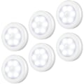 Miniatyrbilde 1 av 5: 6-pakks LED Bevegelsessensor Nattelys DB