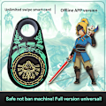 Miniatyrbillede 2 af 5: Ubegrænset Amiibo Link Bluetooth Nøgleapp Understøttet Til Zelda Splatoon 3 [DB] Black - Green