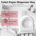 Pikkukuva 2 / 5: Paperipyyheannostelijan avain, yleisavain WC-paperiannostelijaan, yhteensopiva paperipyyhe- ja WC-paperiannostelijoiden kanssa, 100% uusi [Db] B