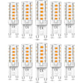 Miniatyrbillede 1 af 4: 10 stk. G9 LED Pære Dæmpbar 5W Varm Hvid 3000K G9 LED Pærer Halogen Ækvivalent 50W AC110/220V [Energiklasse F] [db]