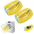 Miniatyrbilde 1 av 5: Skovaskepose i bomull Vasknett Fluffy Fibre Fjerner lett smuss Anti-deformasjon -GSLA {DB} Gery 2pcs