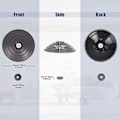 Miniatyrbillede 5 af 5: Kuglehjul til V6 V7 V8 V10 V11 V12 DC58 Støvsuger 35W 50W Direct Drive Cleaner Hjul Dele [db] gray