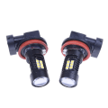 Miniatyrbild 3 av 5: 2x H8 H11 6000k 30w Hög Effekt Cree Led Dimljus Canbus Lampa Glödlampa Vit Db Black 2 Pc