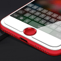 Miniatyrbillede 4 af 5: Knap klistermærke beskyttelse mode farverig touch id hjem knap klistermærke kompatibel iphone 7/6s/6 jikaix Red
