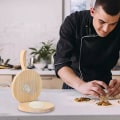 Miniatyrbilde 3 av 4: Tortillapresse Roti Maker med kjevle Stor bambustre Tortilla Mak db