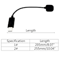 Pikkukuva 2 / 4: USB-mikrofoni Kondensaattori Tietokone PC Mikrofoni, Plug & Play Mikrofoni Kannettavalle/Muistikirjalle {Db} 205mm