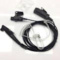 Miniatyrbillede 5 af 5: Air Tube Earpiece Headset Mic GP328Plus GP344 GP388 GP328-Plus F22 F25 W5 db Black