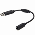 Miniatyrbilde 1 av 4: USB Breakaway Forlengelseskabel Adapter Kompatibel Xbox 360 Kablet Gamepad Kontroller [DB]