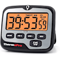 Miniatyrbild 1 av 5: Tm01 Kök Timer Digital Matlagningstimer Med Stor LCD-skärm Stora Siffror Alarmvolym Justerbar Timer Klocka Multifunktionell Bakgrundsbelyst Nedräkningstimer