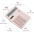 Miniatyrbillede 4 af 5: DB Pink Lommeregner, bordregner 12 cifre med stort LCD-display