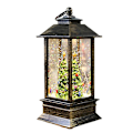 Miniatyrbillede 1 af 5: Julekuglelanterne med Batteridrevet LED-lys, Vand og Glimmer, Julemand, Snemand, Hængende Natlampe, Julepynt til Hjemmet [DB] 3