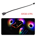 Pikkukuva 2 / 5: Corsair RGB:n ja tavallisen ARGB:n 4-napainen 5V-sovitinliitin RGB-kaapeli 25 cm db