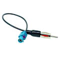 Miniatyrbillede 1 af 5: Universal Fakra til DIN Bil Stereo Radio Antenne Adapter Mast Antenne Adapter DB black