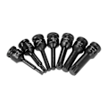 Pikkukuva 2 / 5: 3/8-tuumainen iskuhylsysarja 7-osainen metrinen koko (5mm 6mm 7mm 8mm 10mm 12mm 14mm) XZN Triple Square Spline Bit Cr-Mo Steel Socket Set  [dB}