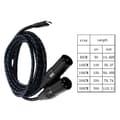 Miniatyrbillede 3 af 5: TypeC til 2XLR Kabel UsbC til 2XLR Adapterledning til Lydudstyr Db 100cm