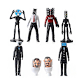 Miniatyrbild 1 av 5: Skibidi Toalett Man Kamera Figur Tv Man Högtalare Modell Kameraman Actionfigurer Julgåva Db D
