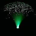 Miniatyrbilde 3 av 5: Led flerfarget skiftende fiberlys fargerik skiftende fiberoptisk fontenefestlys nattlyslampe beroligende lampe julegave [DB]
