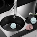 Miniatyrbillede 3 af 5: Universal Stop Prop til Badekar Bad Aftapning Badekar Stop Aftapning Prop [DB] Black