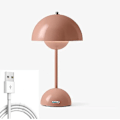 Pikkukuva 1 / 5: LED-ruukkupöytävalaisin, moderni makaronilamppu, himmennettävä pöytävalaisin 3 värillä [DB] Pink