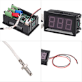 Miniatyrbillede 3 af 5: XH-B310 Industrielt digitalt termometer 12V temperaturmåler K-type M6 termoelement tester -30~800 termograf høj nøjagtighed med LED-display  [dB} Red