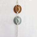 Pikkukuva 1 / 5: Macrame-hatturipustimet Boho-hatturipustimet seinälle Boheemi naisten hattuteline Hat  [dB} white 130cm