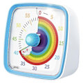 Miniatyrbillede 1 af 5: 60-Minutters Visuel Timer med Natlys, Nedtællingstimer, Pomodoro Timer med Regnbue Mønster til Børn og Voksne [DB] Blue