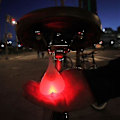 Miniatyrbillede 2 af 4: LED-kugler Cykelsaddel Lys, Lysende Testikler Cykelsaddel Lys, Cykelsikkerhedslygter {Db} 2PCS
