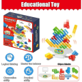 Miniatyrbillede 2 af 5: 64 stk. Tetra Tower Balance Stacking Blocks Spil, Brætspil til 2 spillere + familiespil [DB]