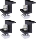 4 stk. Solpanel Endeklemmer - 30 mm Endeterminaler - Sort - Til Fotovoltaiske Installationer [DB]
