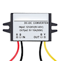Miniatyrbillede 2 af 5: DC-DC 12V/24V til 5V Bil Strøm Konverter Step-Down Modul Source Buck Adapter [DB] 10A