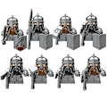 Miniatyrbillede 1 af 5: Nye middelalderlige dværg orke troldmand hobbited figurer tilbehør modelbyggeklodser lotr mursten legetøj til børn gaver Db Set 11
